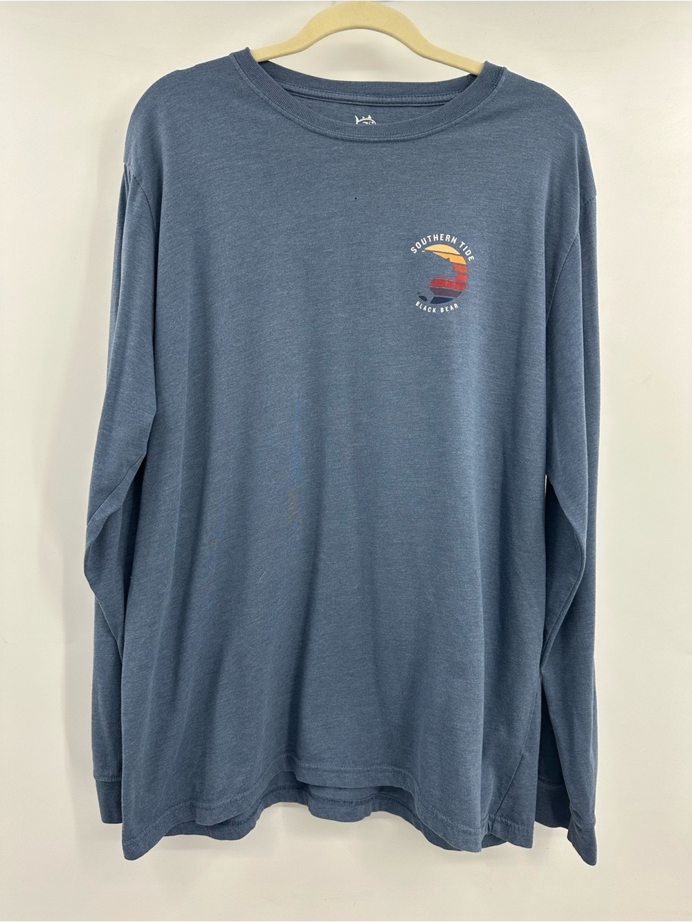 Southern Tide Black Bear Long-Sleeve Crewneck Tee